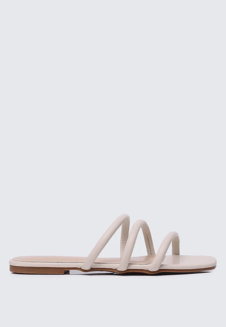 Nevaeh Comfy Sandals In Beige