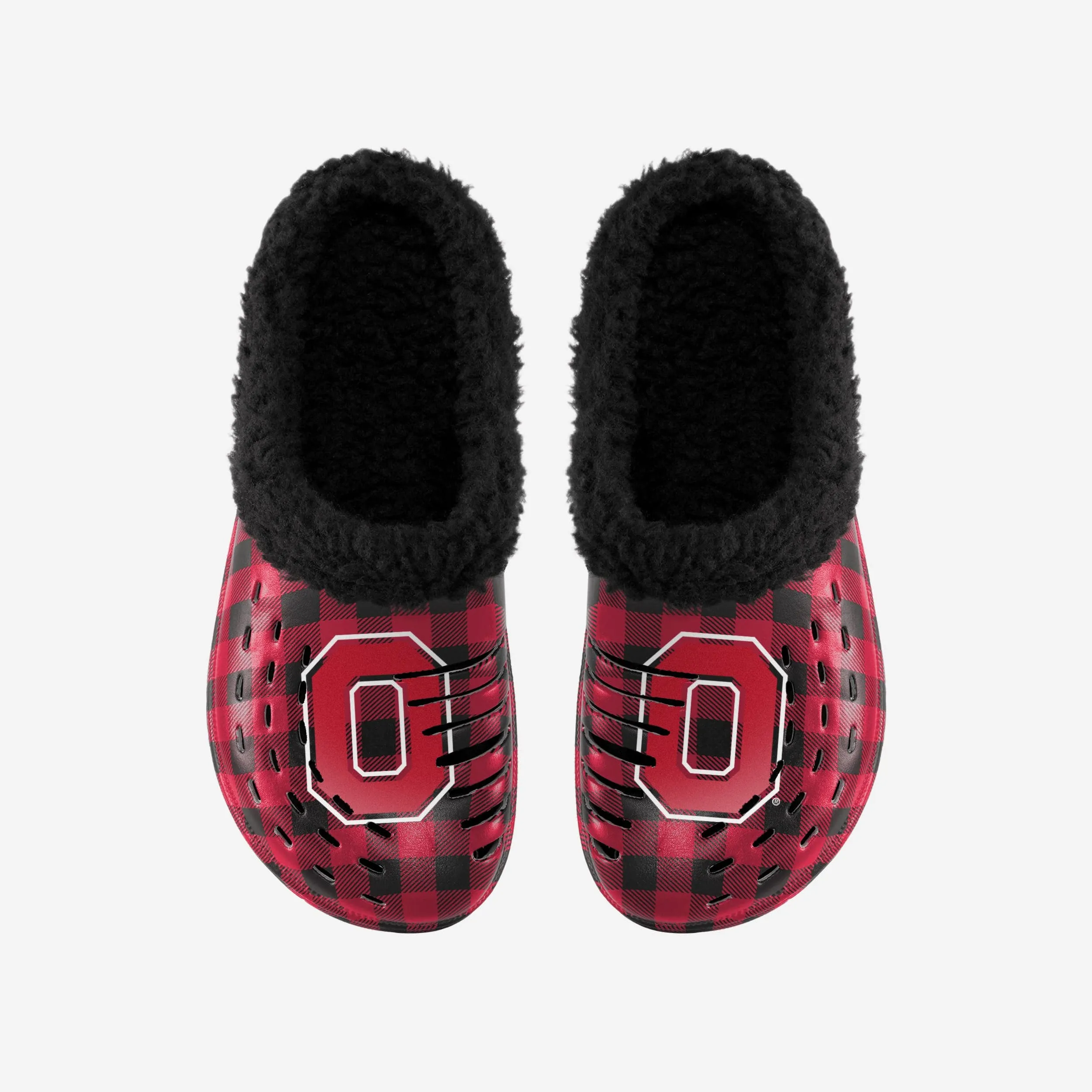 Ohio State Buckeyes Sherpa Lined Buffalo Check Clog