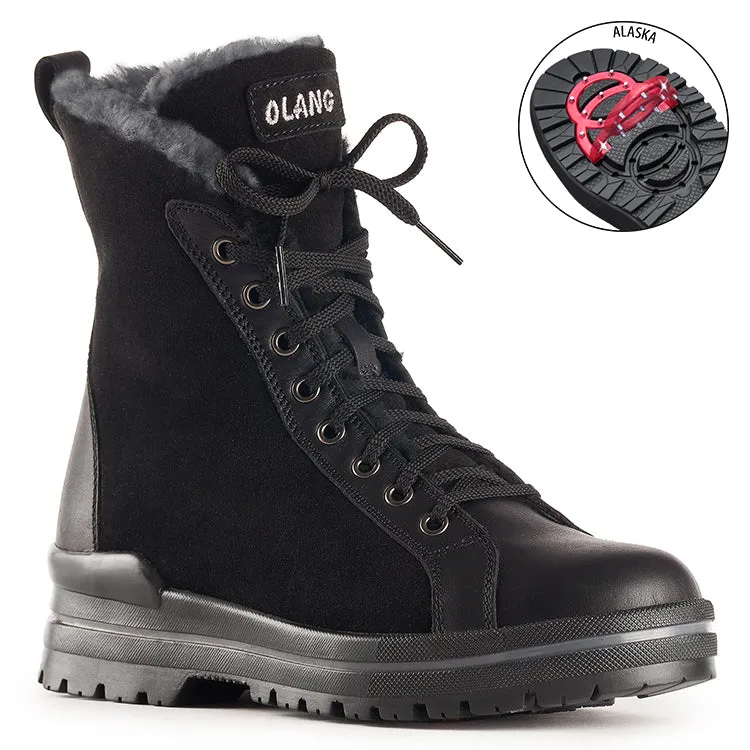 OLANG ZAIDE BLACK SUEDE