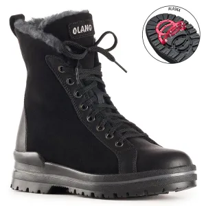 OLANG ZAIDE BLACK SUEDE