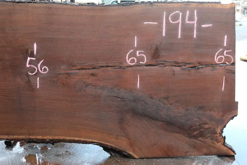 Oregon Black Walnut Slab 121422-10