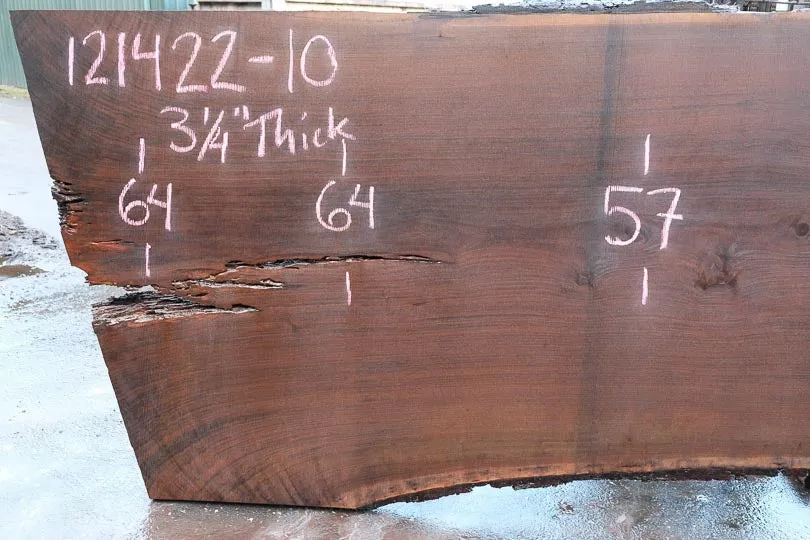 Oregon Black Walnut Slab 121422-10