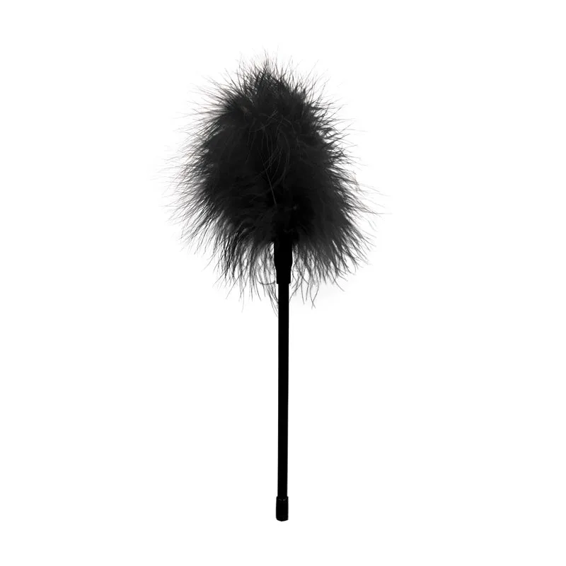 OUCH! Black & White Feather Tickler - Black