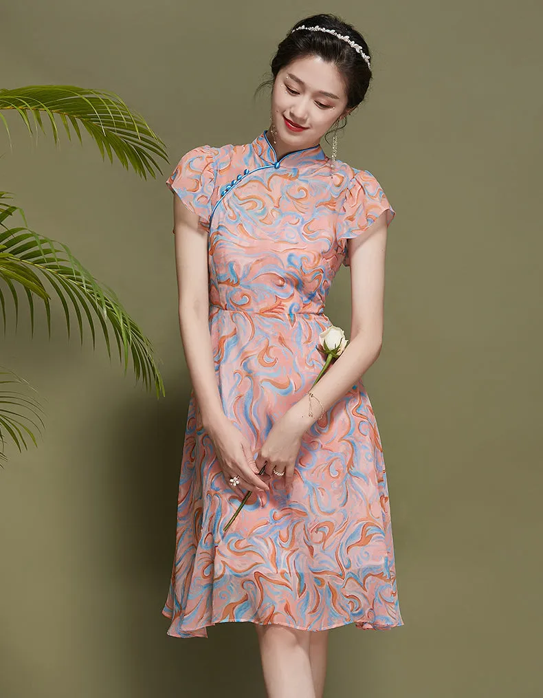 Peach Blossom Qipao Cheongsam