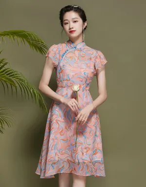 Peach Blossom Qipao Cheongsam