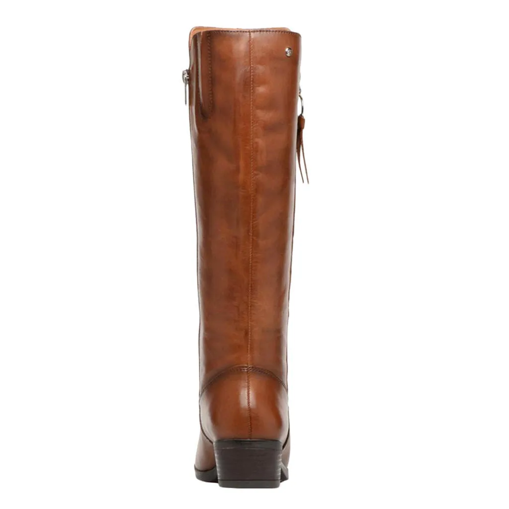 Pikolinos Daroca Calfskin Leather Women's Zip up Mid Calf Boots