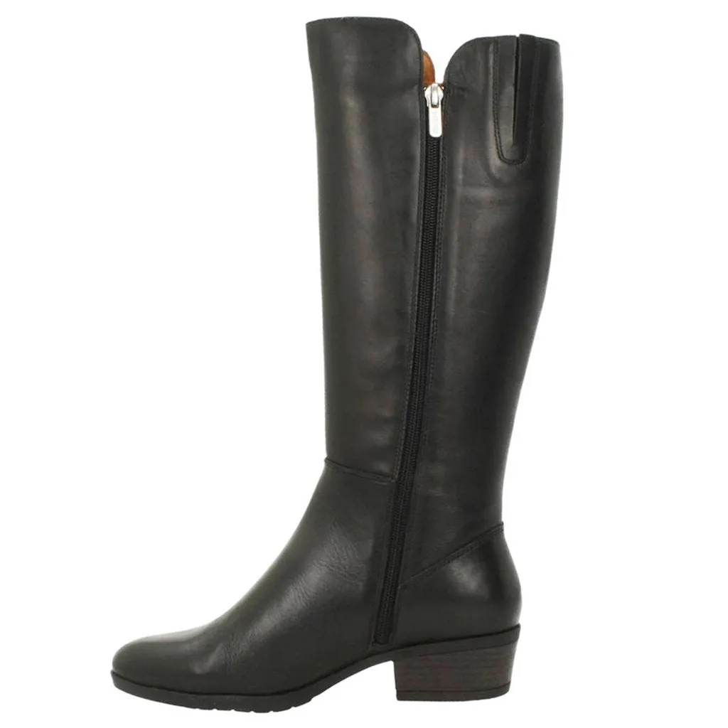 Pikolinos Daroca Calfskin Leather Women's Zip up Mid Calf Boots