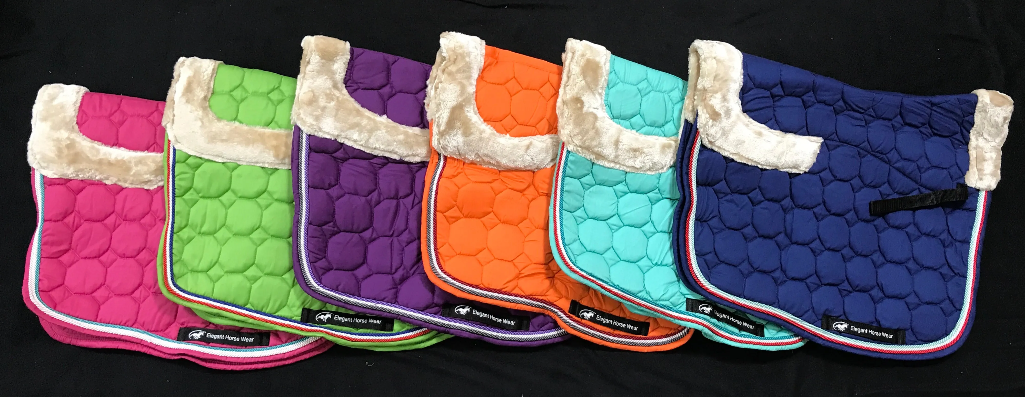 Pink Dressage Sheepskin Set