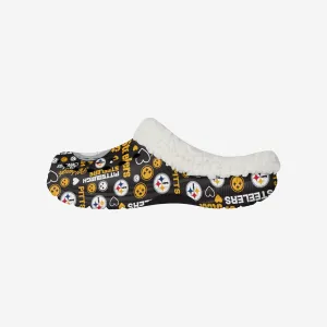 Pittsburgh Steelers Womens Sherpa Lined Logo Love Clog