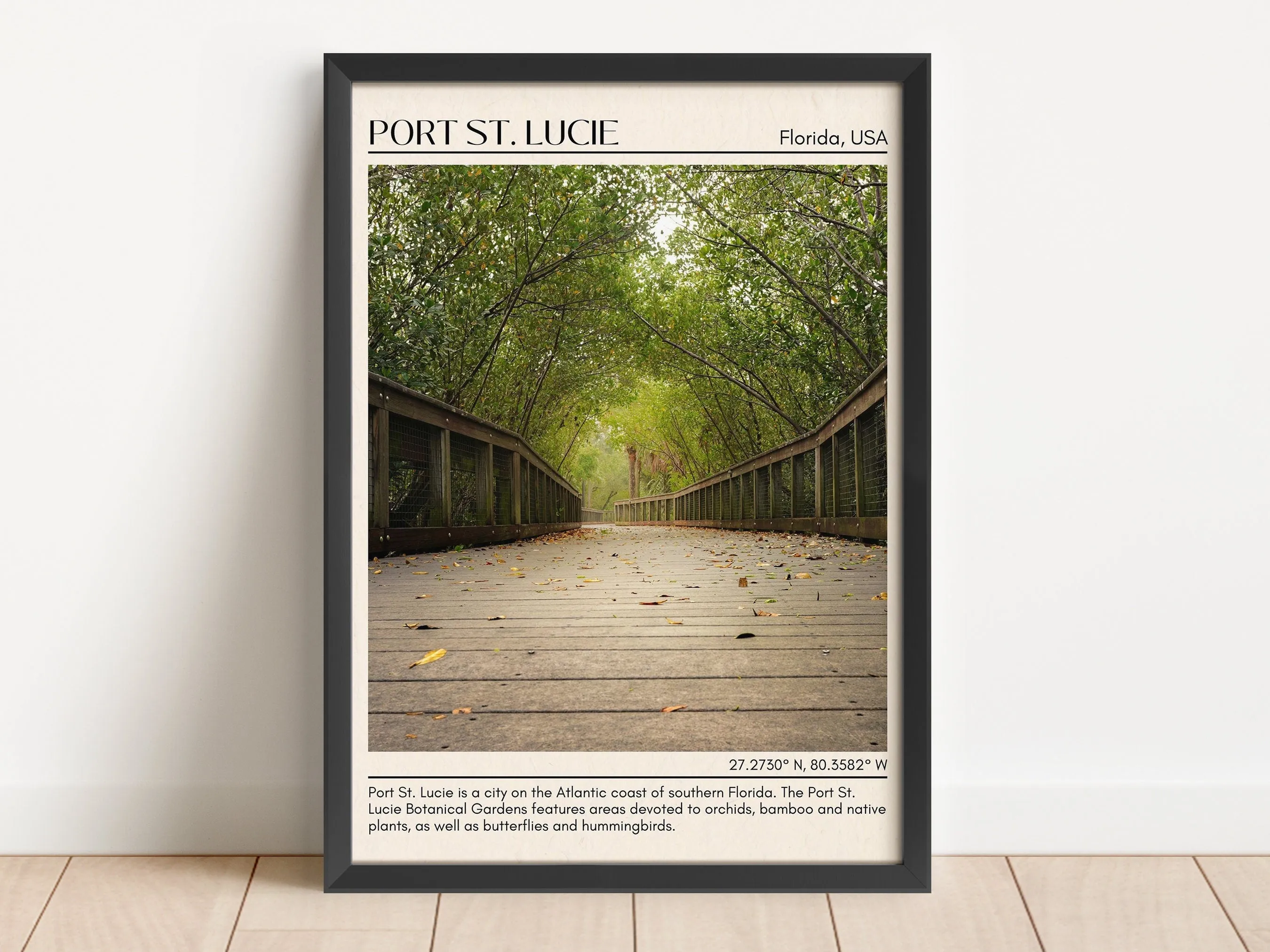 Port St. Lucie Minimal Wall Art, Florida, USA