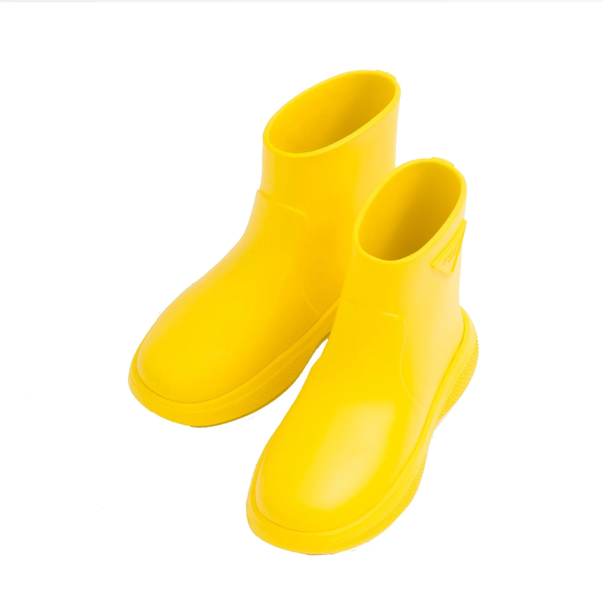 PRADA Logo Relief Mini Rubber Ankle Boots