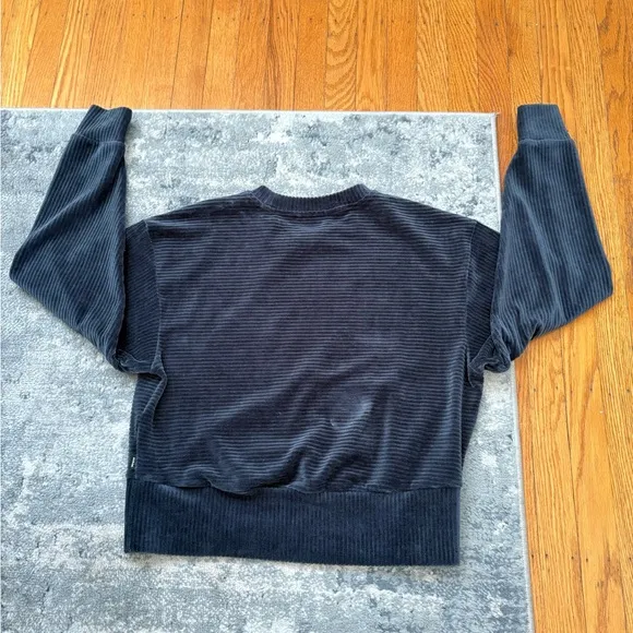 prAna Escambia Pull Over in Organic Velour, Women’s Small, Navy