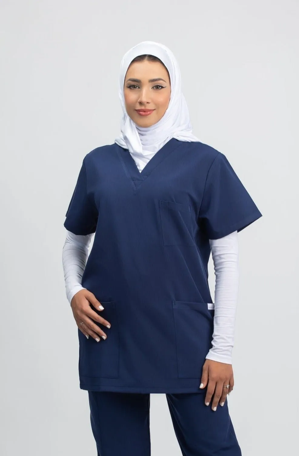 PRE-ORDER | Customizable Unisex Short Sleeve Scrub Top - CU S2102 | Ready in 10 Days
