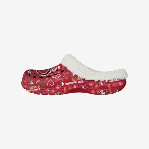 San Francisco 49ers Womens Sherpa Lined Logo Love Clog