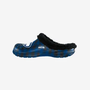 Seattle Seahawks Sherpa Lined Buffalo Check Clog