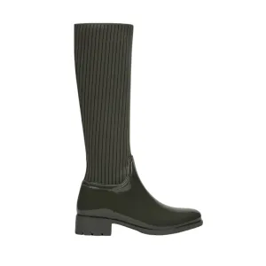 ShinyRibbed Boots