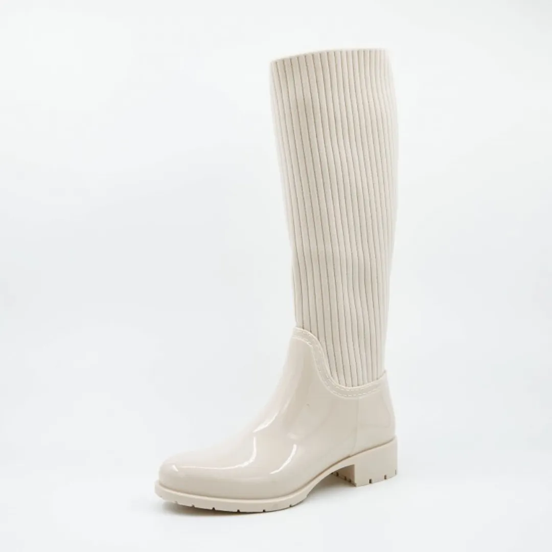 ShinyRibbed Boots