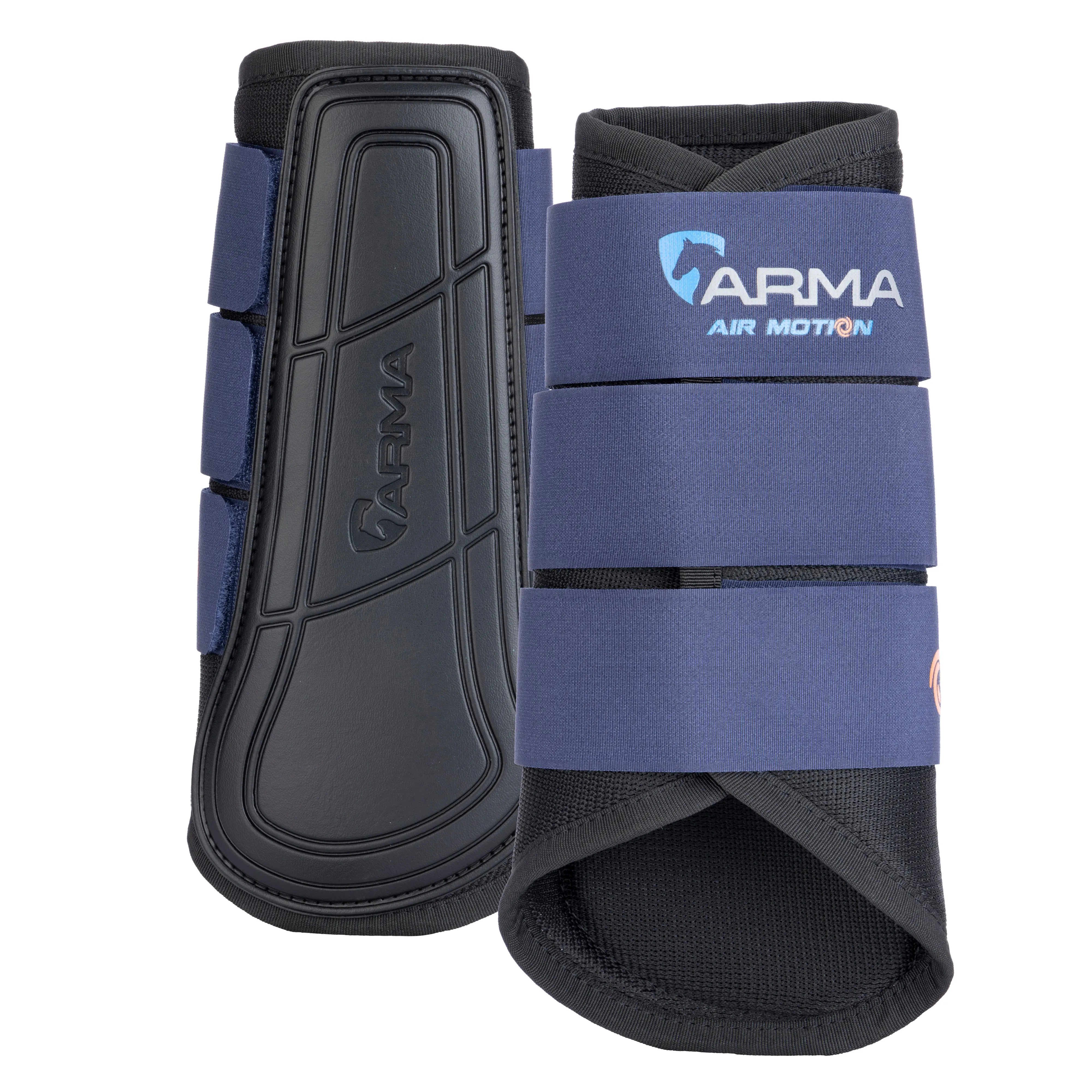 Shires Navy ARMA Air Motion Brushing Boots