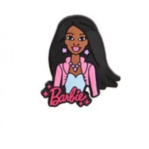 SHOE CHARMS - STRAIGHT HAIR BLACK BARBIE