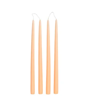Smooth Tapered Candles - Fleece Yellow