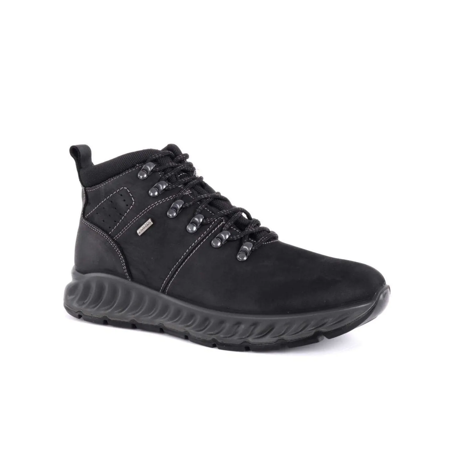 Snow Boots - IMAC Waterproof Breathable Leather - Men's - Black - Light Style
