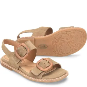 Sofft Napa Sandal in Oak Brown Suede
