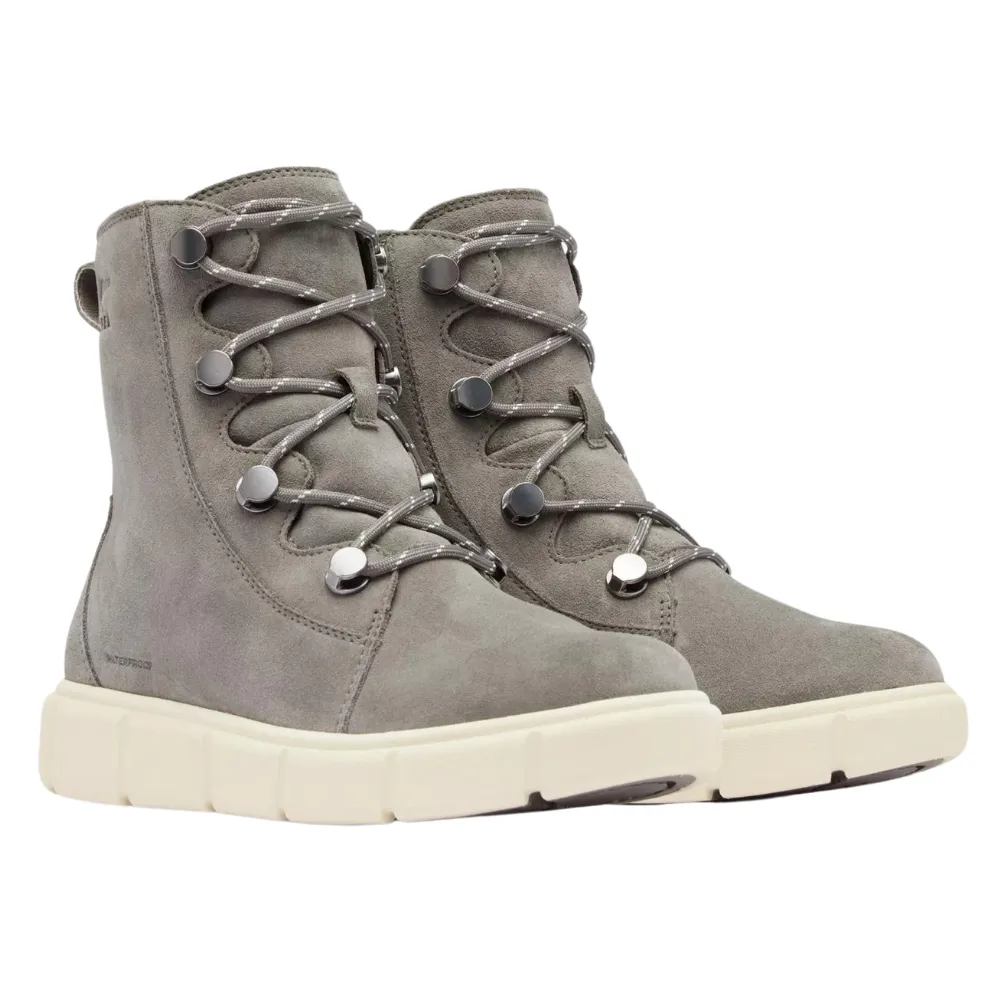 Sorel Explorer III Joan Quarry/Chalk Waterproof Boot (Women's)