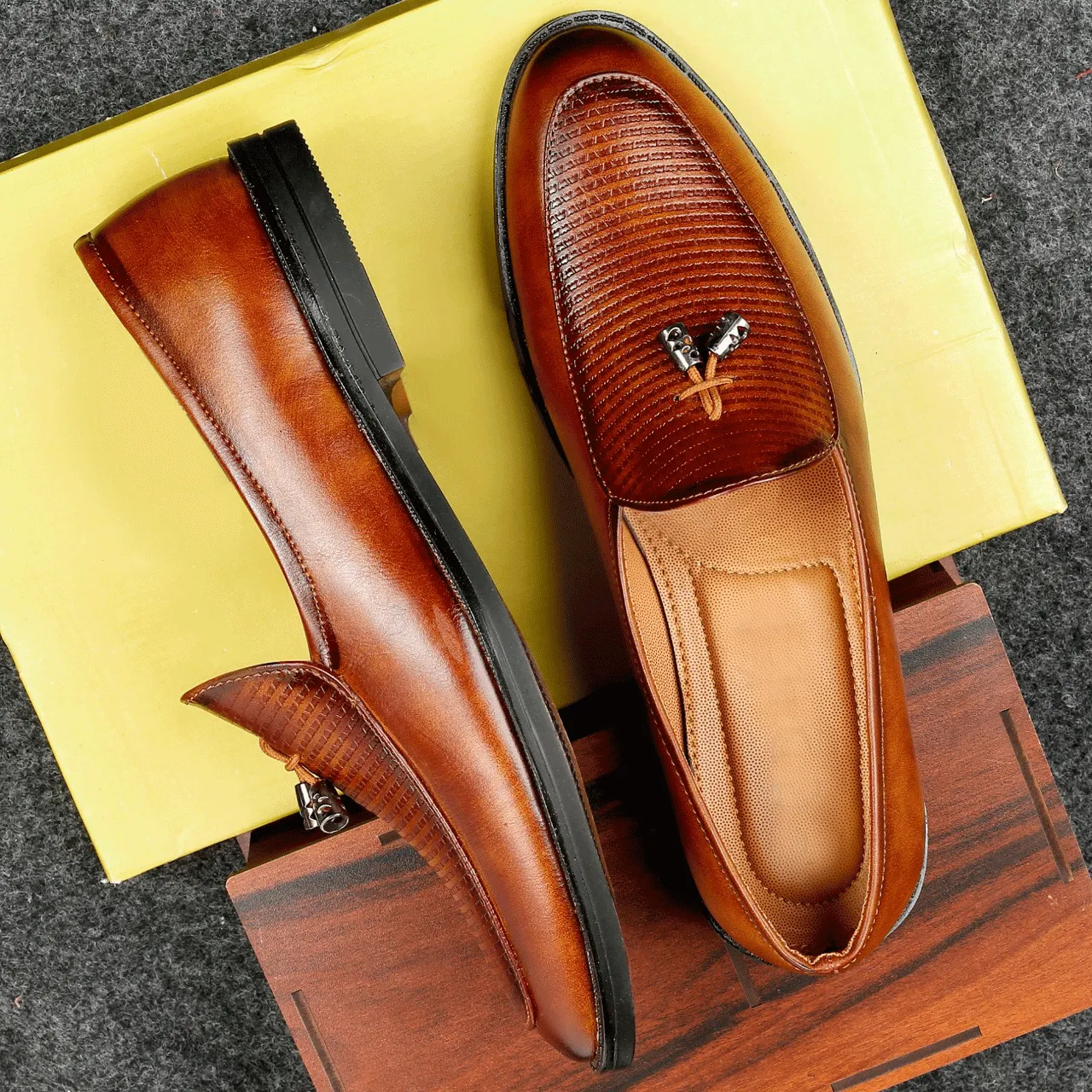 Stylish Casual Moccasins Slip-on Wedding ,Party Wear Shoes For Men's-JoansParamount
