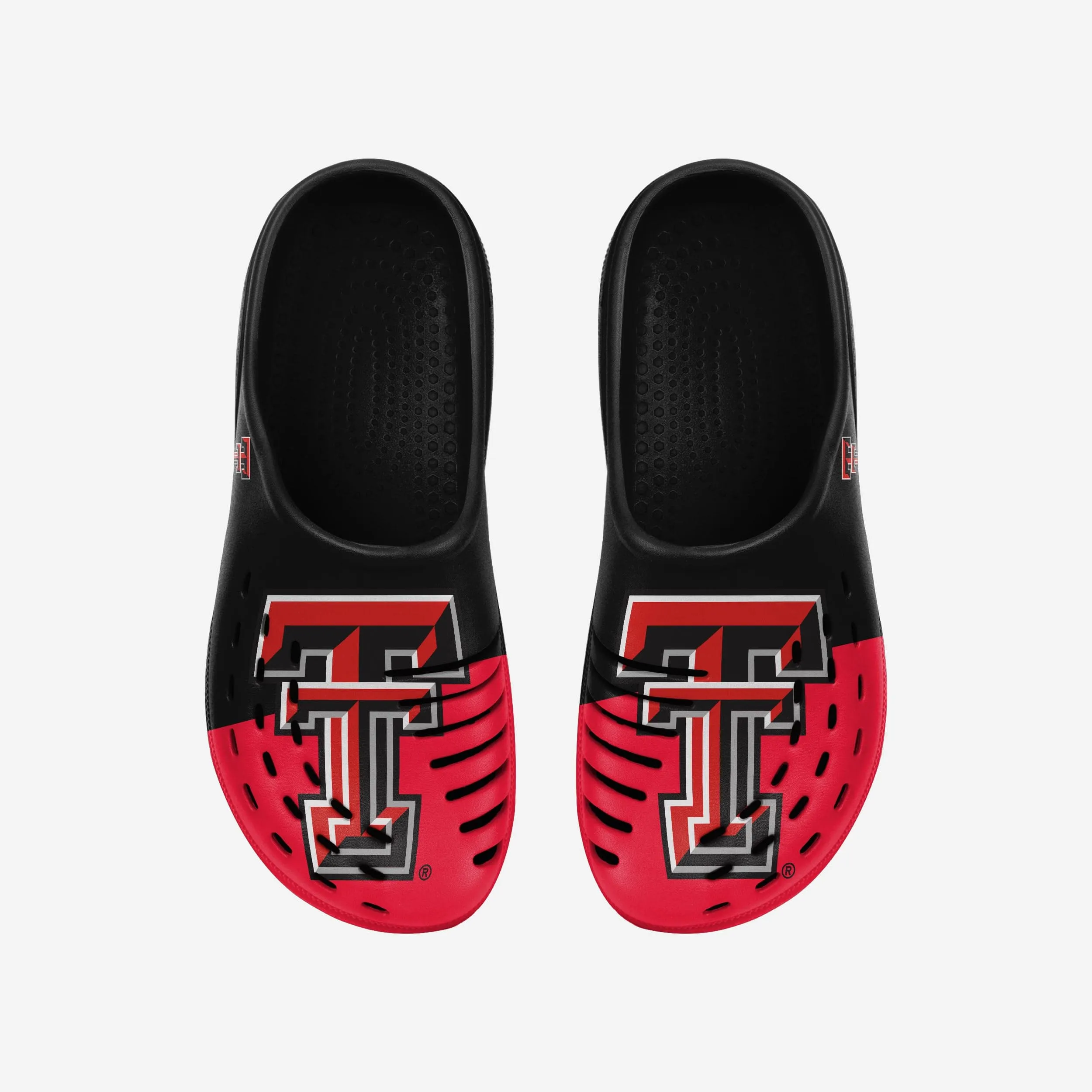 Texas Tech Red Raiders Colorblock Big Logo Clog