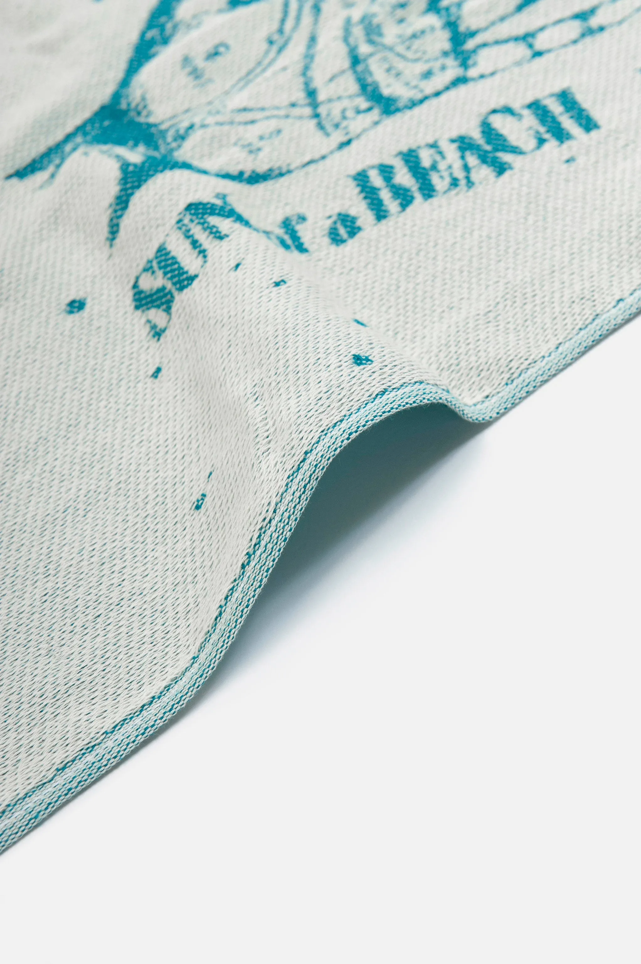 The Cosmos Eye Petrol | Feather Beach Towel