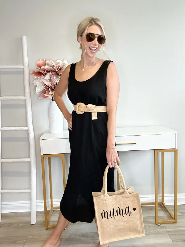THE DAISY DRESS - BLACK