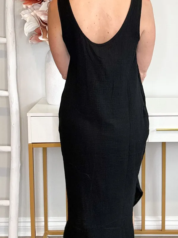 THE DAISY DRESS - BLACK