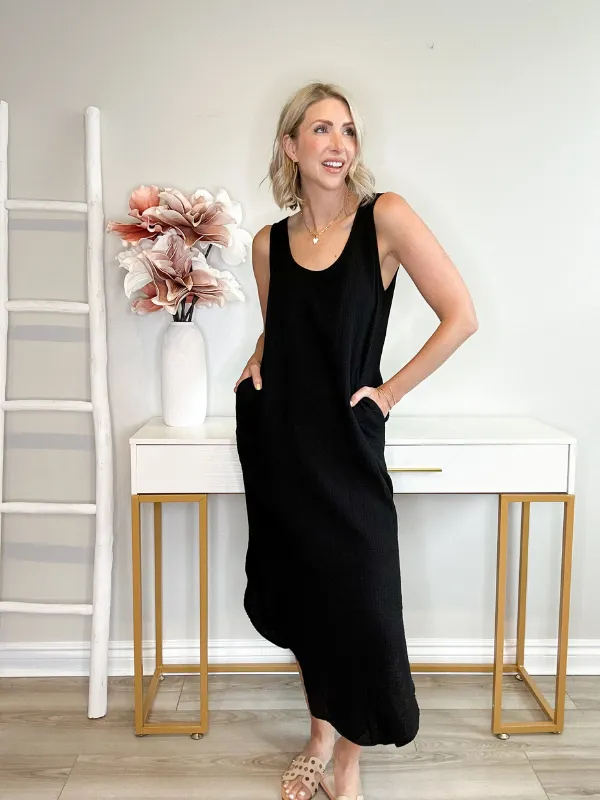 THE DAISY DRESS - BLACK