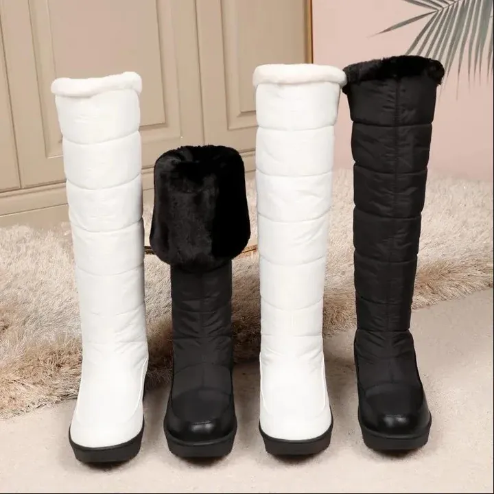 Tight winter boots | fur-lined knee-high snowboots for women