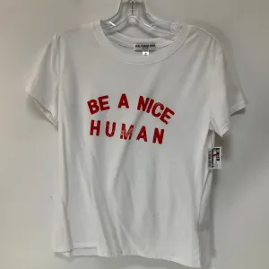 Top Short Sleeve By Cmc In White, Size: S