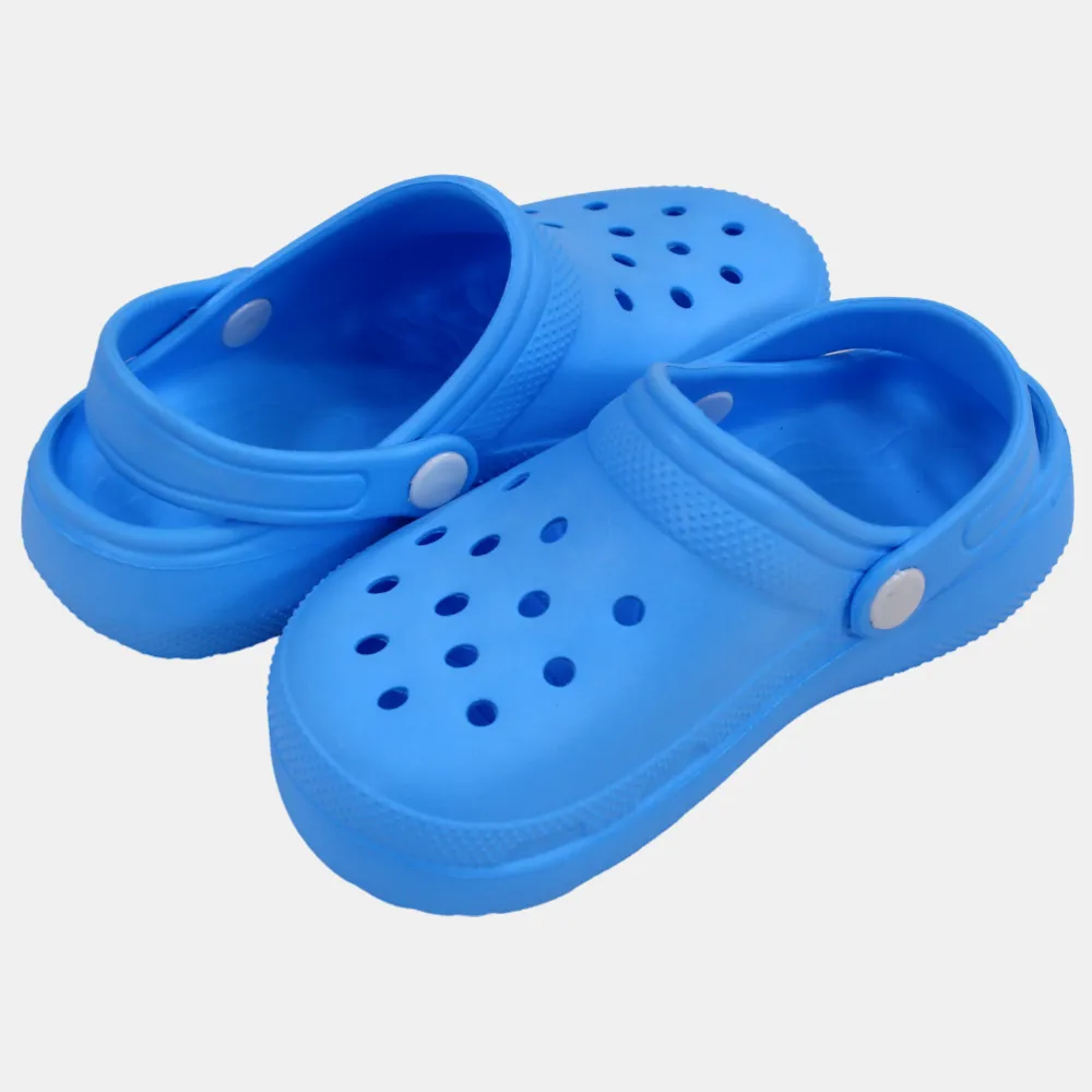 Unisex Kids Rubber Clogs – Baby Blue