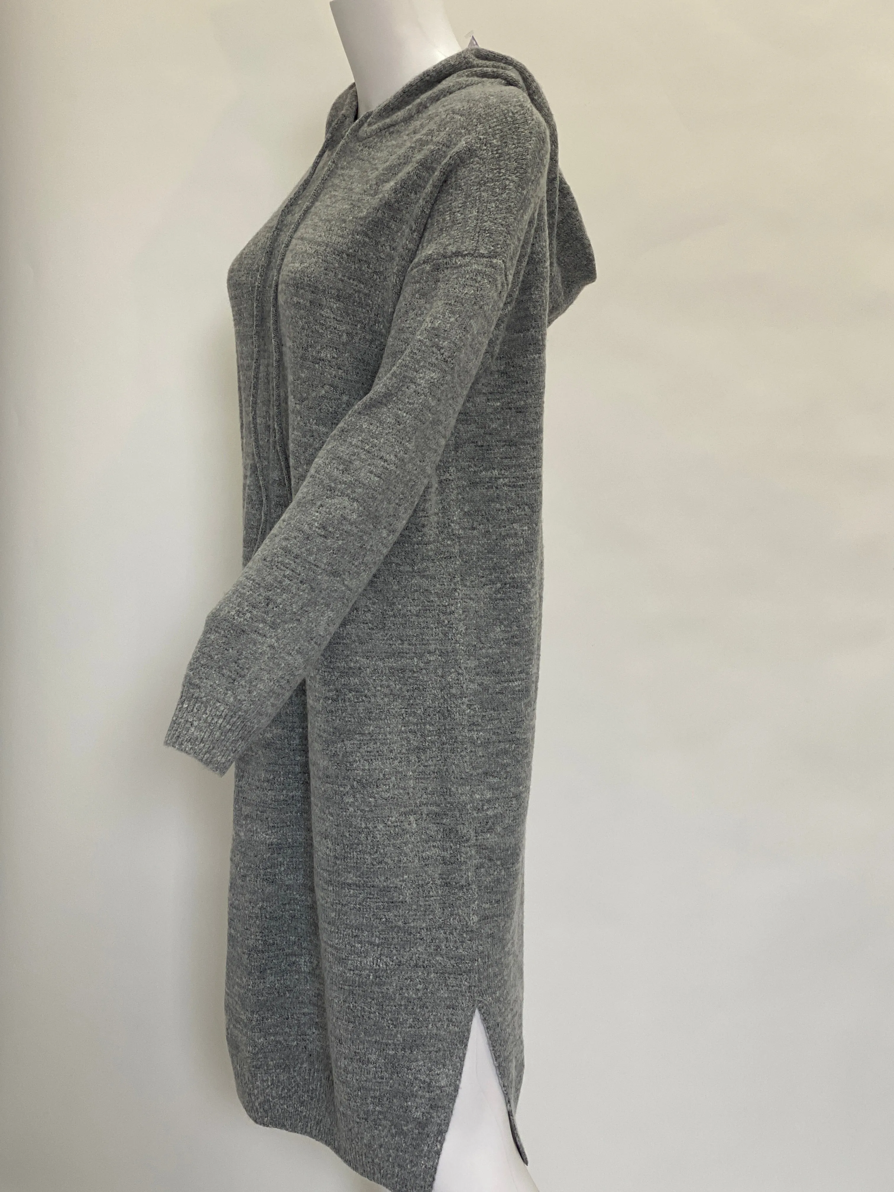 Urban Outfitters Grey Oversized Hooded Sweater Dress
