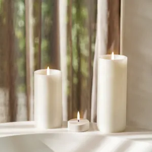 Uyuni LED Pillar Candle Smooth 10.1x10cm