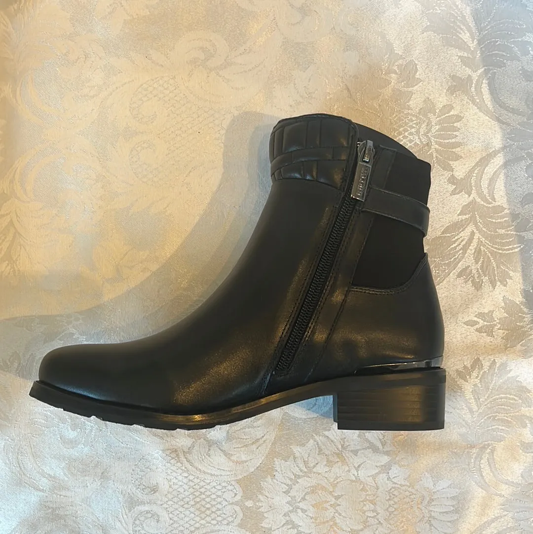 VALDINI NILA BLACK LEATHER WATERPROOF BOOT