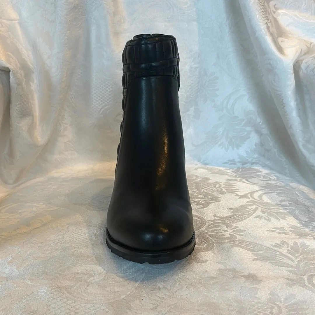 VALDINI NILA BLACK LEATHER WATERPROOF BOOT