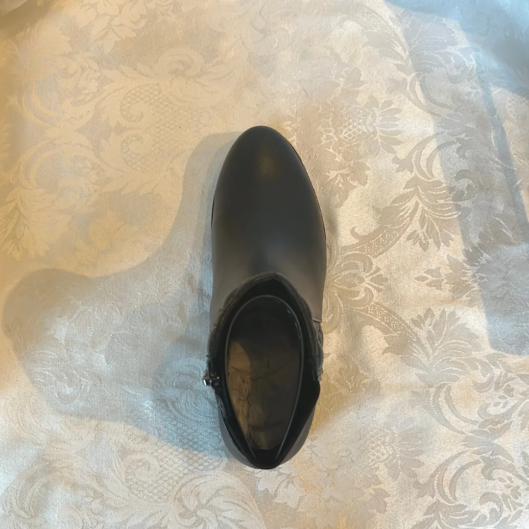 VALDINI NILA BLACK LEATHER WATERPROOF BOOT