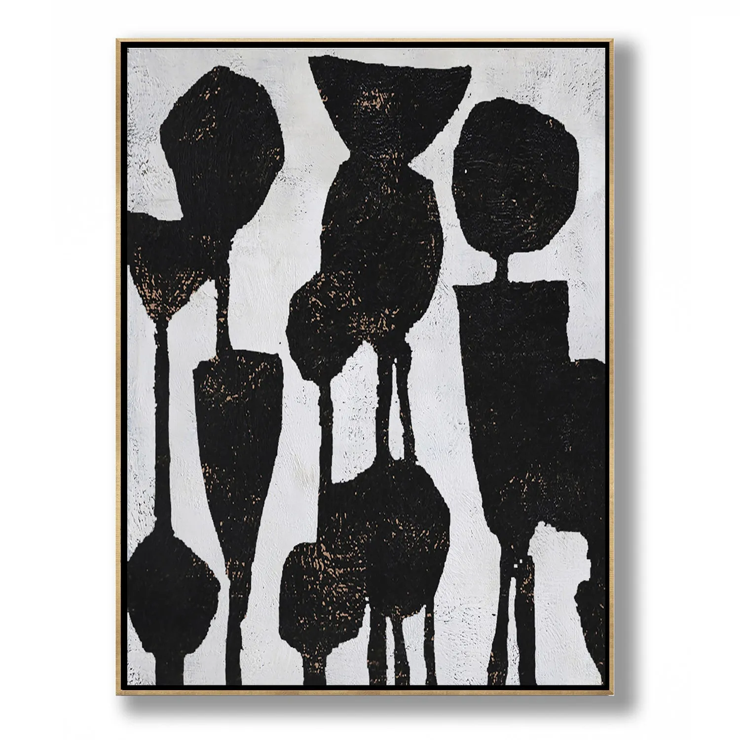 Vertical Abstract Flower Painting H236V