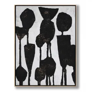 Vertical Abstract Flower Painting H236V