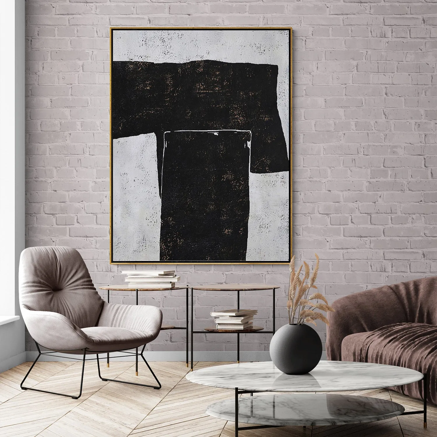 Vertical Geometric Painting H85V
