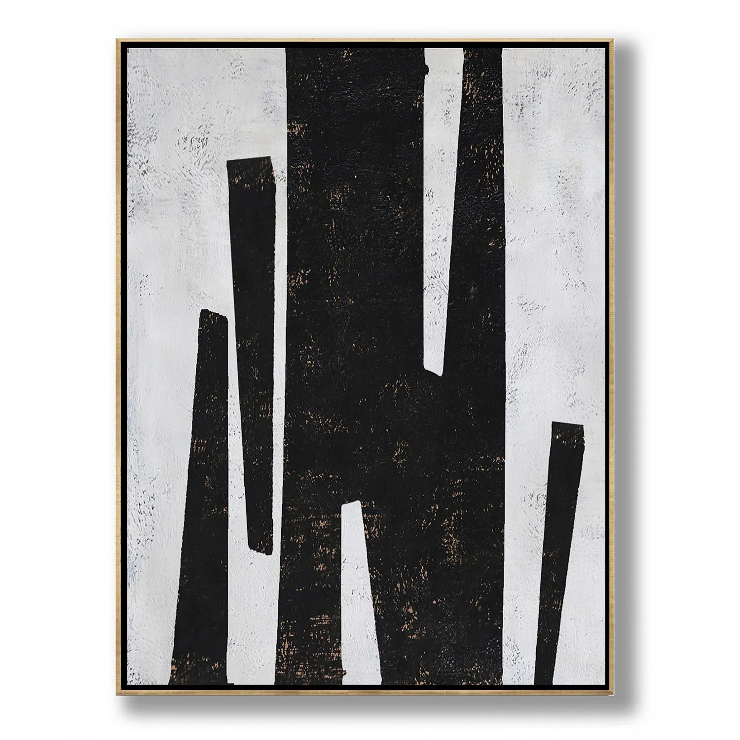 Vertical Minimal Geometric Painting H73V