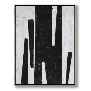 Vertical Minimal Geometric Painting H73V