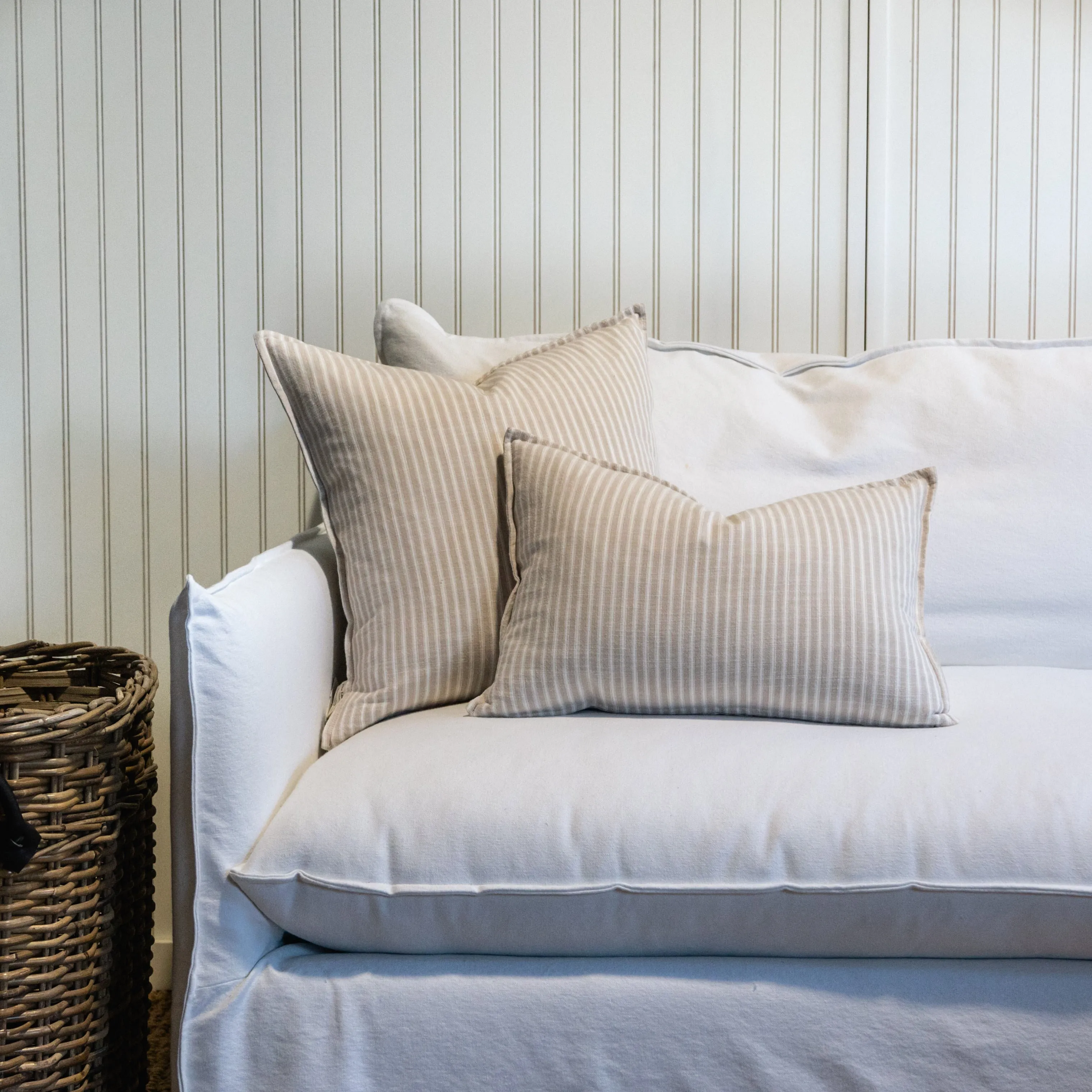 Walker Natural Stripe Pillow