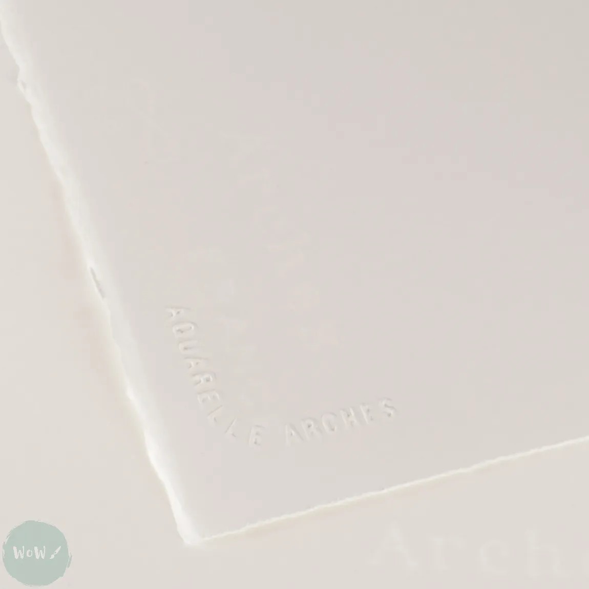 Watercolour Paper - BLOCK - ARCHES Aquarelle -  SATINE (HOT PRESSED / SMOOTH)  140 lb/ 300 gsm WHITE  31 x 41 cm, 12 x 16",