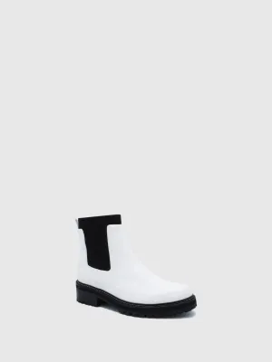White Chelsea Boots