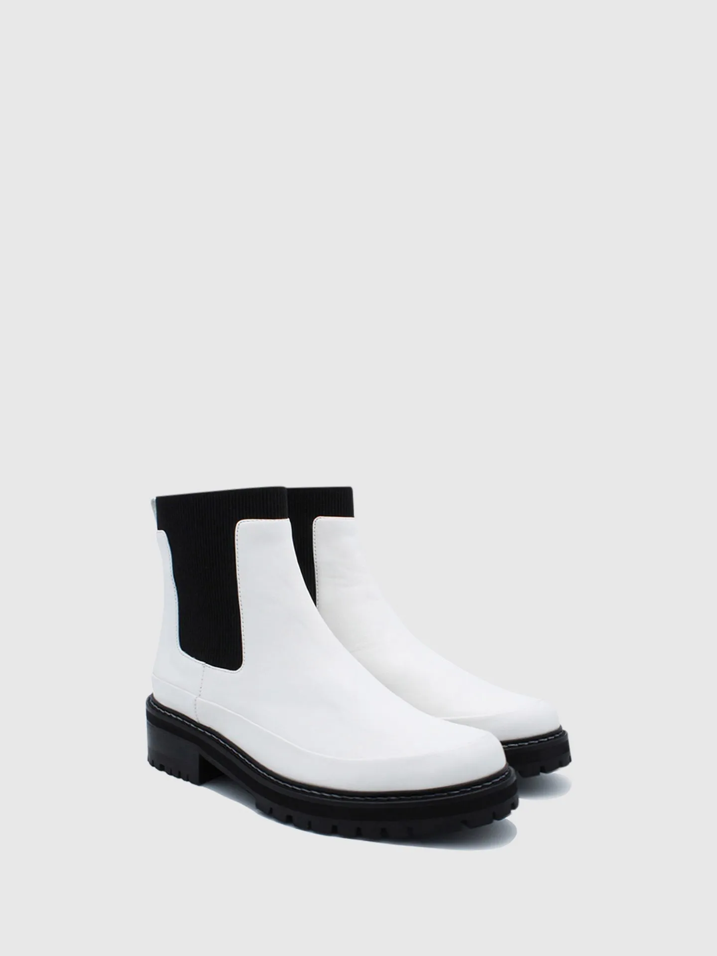 White Chelsea Boots